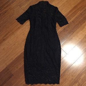 Express Black Lace Dress